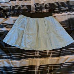 Soft demin skater skirt